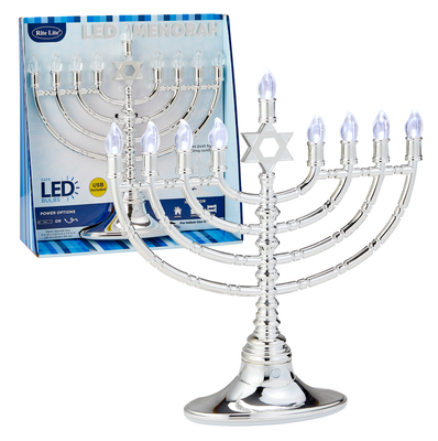 LED Menorah W Star of David