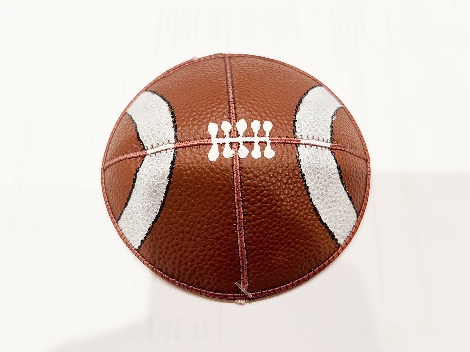 Leather Sports Kippah - Football