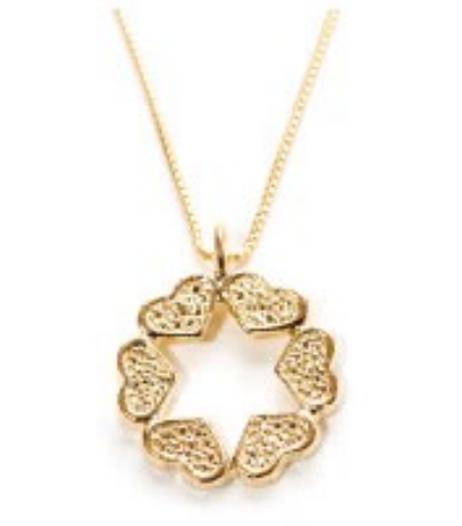 IMJ Stl/Slv Heart/Star necklace