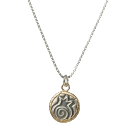 IMJ  14K Gold-filled/Stl Slv Pom Necklace