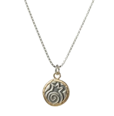 IMJ  14K Gold-filled/Stl Slv Pom Necklace