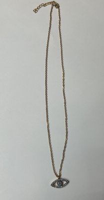 Devin Rose Evil Eye necklace G-plated StSl