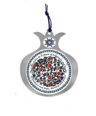 IMJ Stl Steel Pom with Crystals Home Blessing