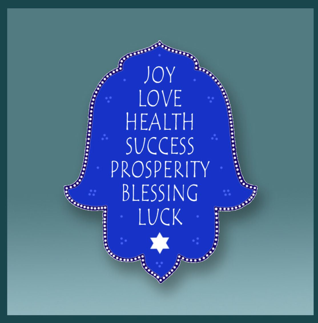 Small Caspi Magnet - Luck Hamsa