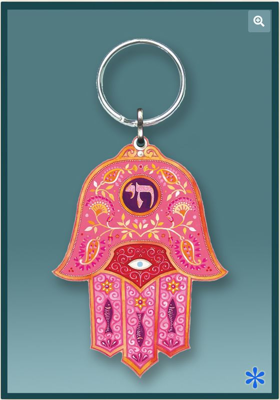 Caspi Keychain - Red Hamsa