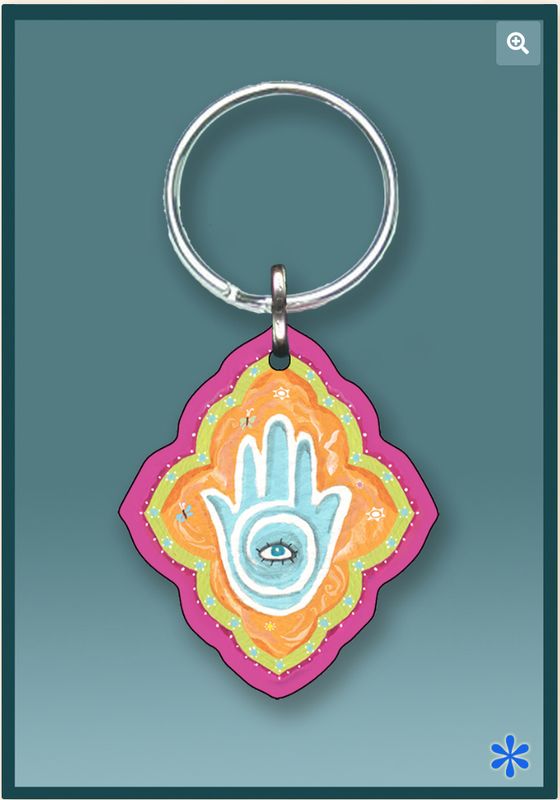 Caspi Keychain - Funky Hamsa