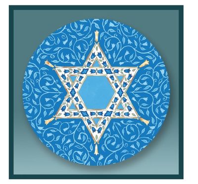 Caspi Large Magnet -  White Star