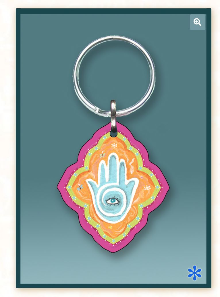 Caspi Keychain - Funky Hamsa