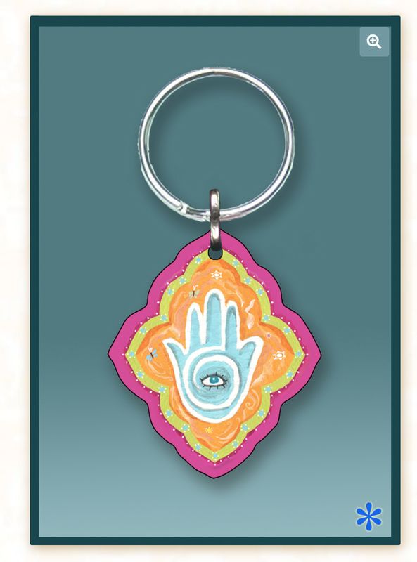 Caspi Keychain - Funky Hamsa