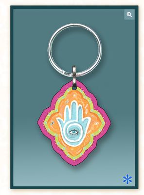 Caspi Keychain - Funky Hamsa
