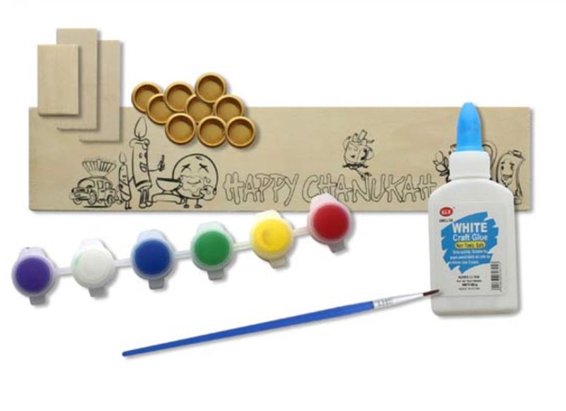 Paint Your Own Hanukkah Menorah