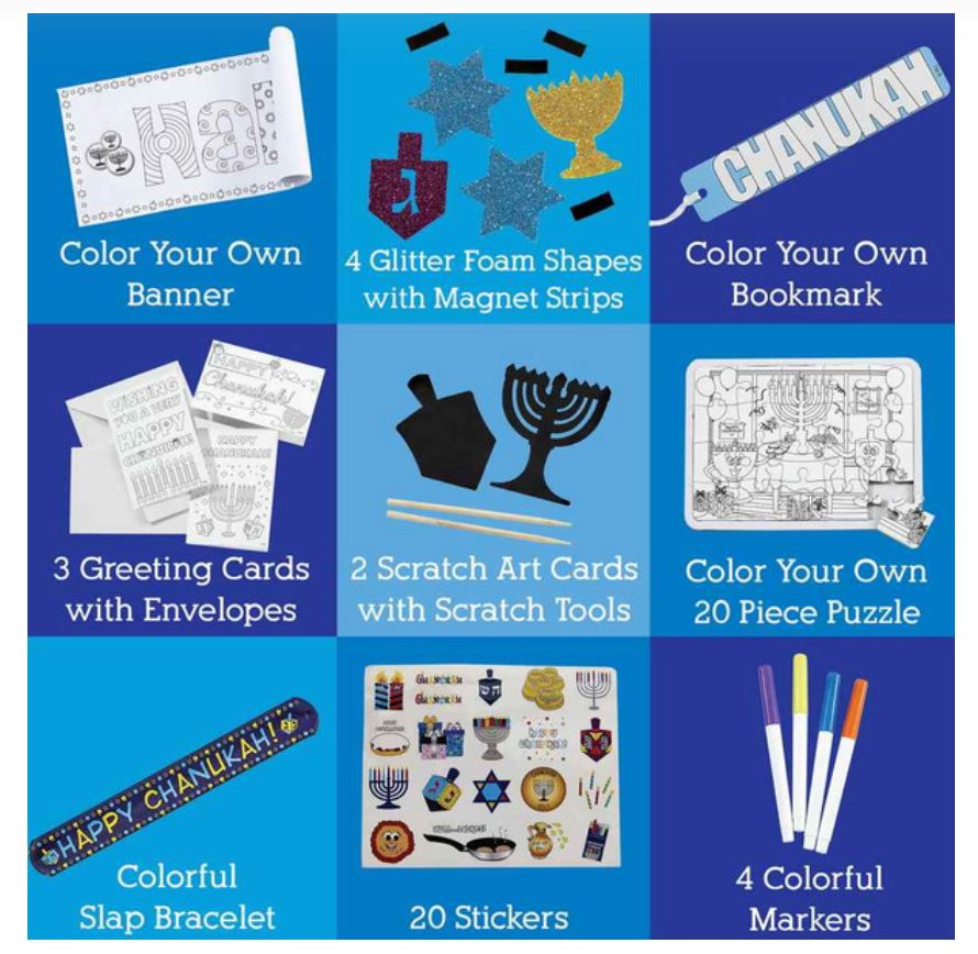DIY Chanukah Fun Kit - Crafts and activities