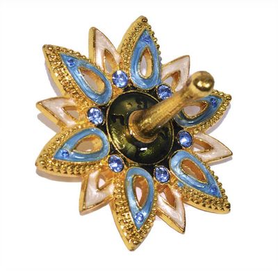 Gold-Tone Flower Collector Dreidel
