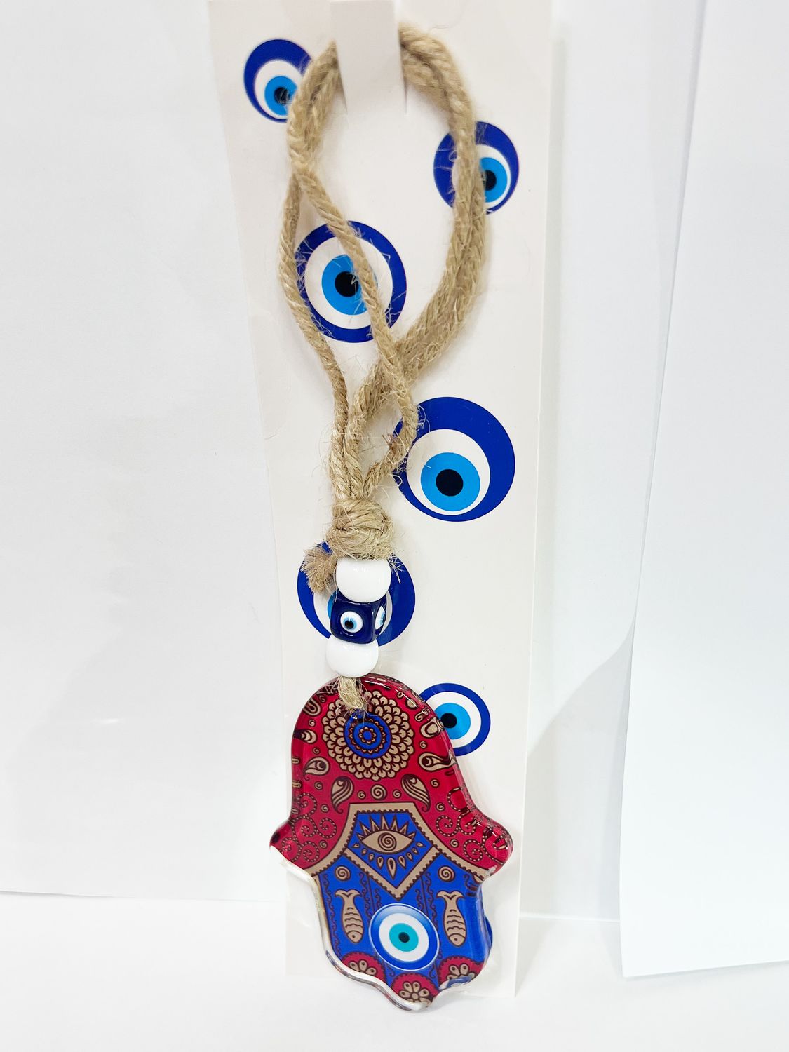 Lucky Vida Hamsa wall glass decoration 3" Lucky Vida Hamsa wall glass decoration 3"