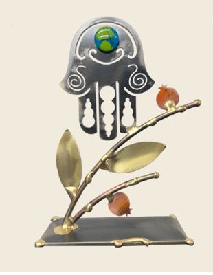 Rosenthal Hamsa with Pomegranates