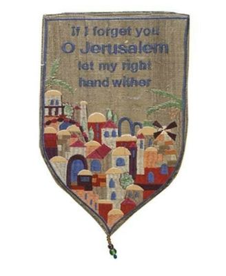Emanuel Embroidered Hanging LG - Jerusalem