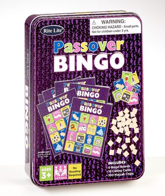 Passover Seder Bingo Game in Collectible Tin