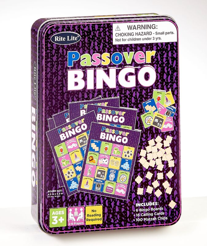 Passover Seder Bingo Game in Collectible Tin