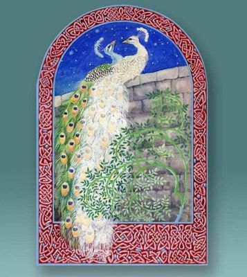 Caspi Large Magnet - Peacocks