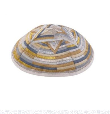 Emanuel Embr'd Kippah - Magen David Large