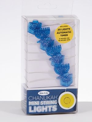 Mini String Lights w/ Dreidels&amp;Menorahs