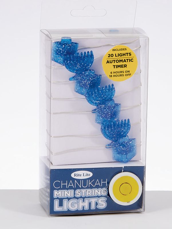 Mini String Lights w/ Dreidels&amp;Menorahs