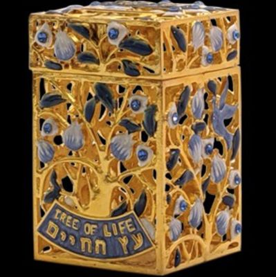 Tzedakah Box Jeweled