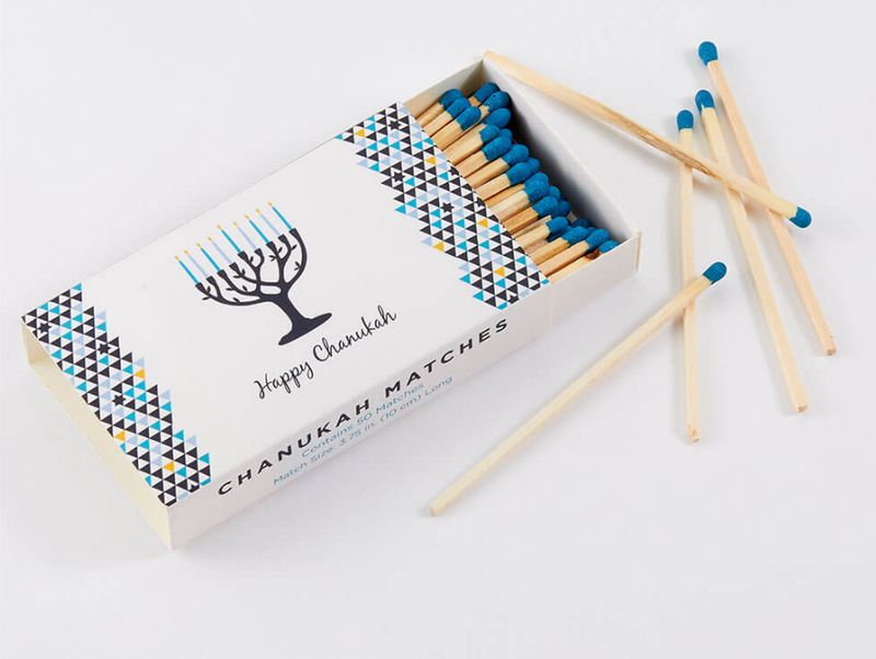 Chanukah/Shabbat Long Matches in Gift Box