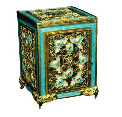 Tzedakah Box Jeweled - LG