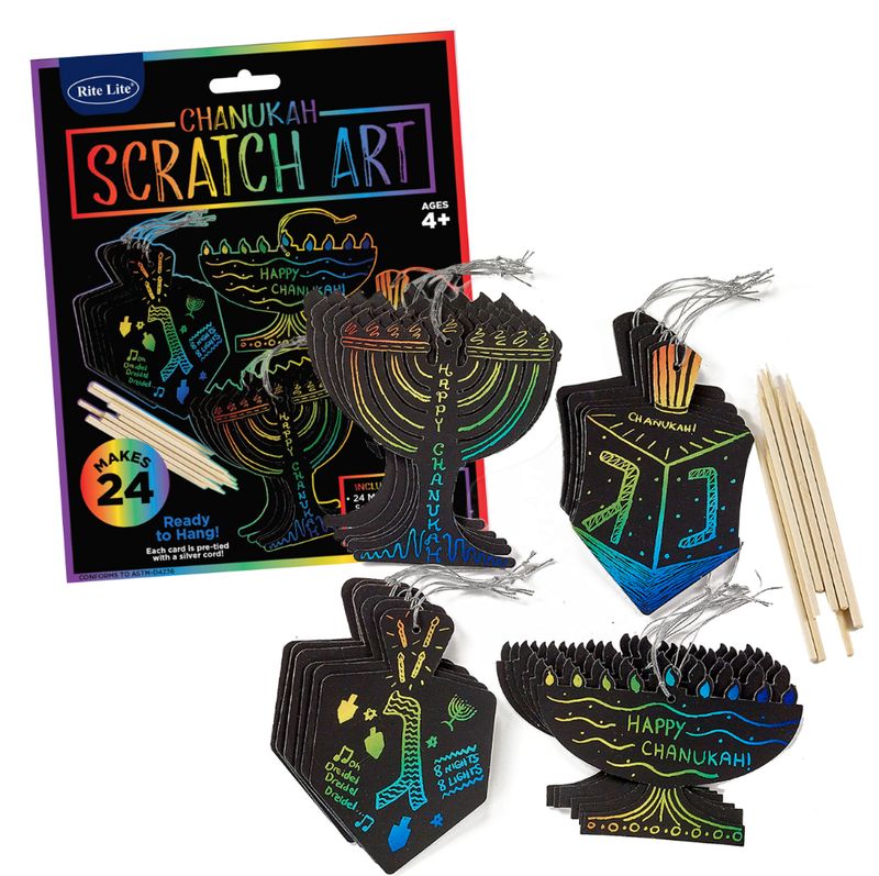 Chanukah Scratch Art