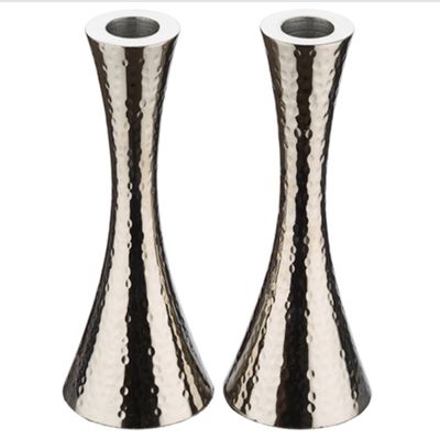 Aluminum Hammered Candlesticks 17.5 cm