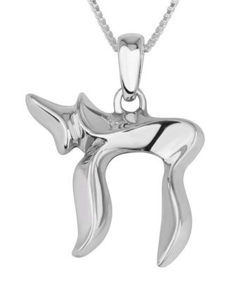 Marina Stl/Siv Chai Pendant Necklace