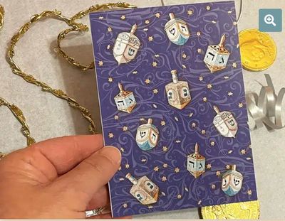 Hanukkah Card  Pack - Dreidels