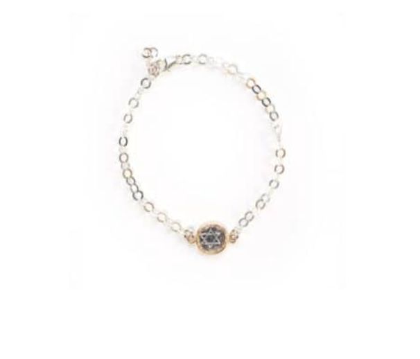IMJ  14K Gold-filled/Stl Slv Star Bracelet