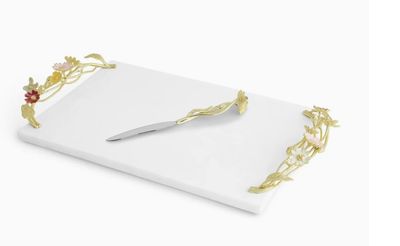 Aram Wildflowers Cheese Board with Knife