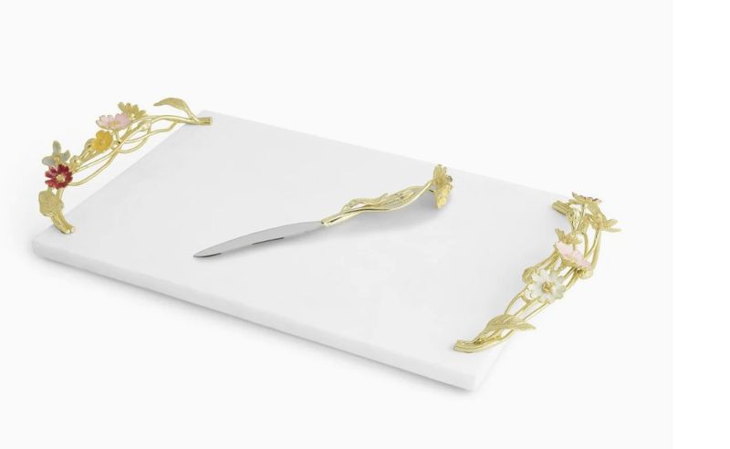 Aram Wildflowers Cheese Board with Knife