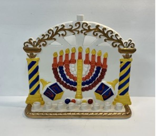 Colorful Hand Painted Ceramic Menorah