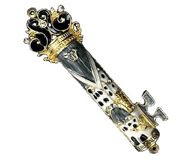 Enamel Jeweled Mezuzah - SM Key Jerusalem