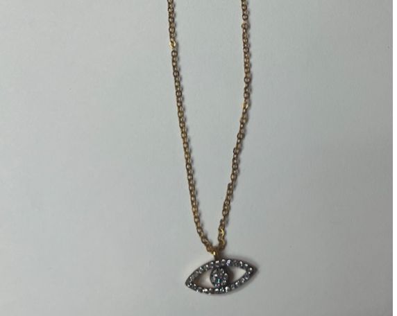 Devin Rose Evil Eye necklace G-plated StSl