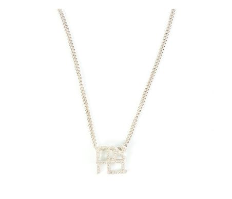 IMJ  Stl/Slv Ahava (Love) necklace