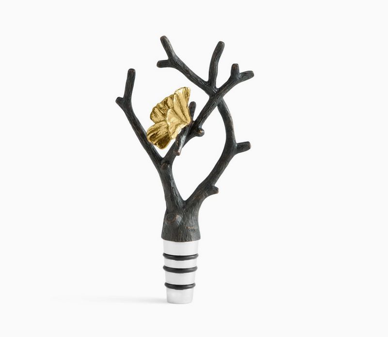 Aram Butterfly Ginkgo Wine Stopper