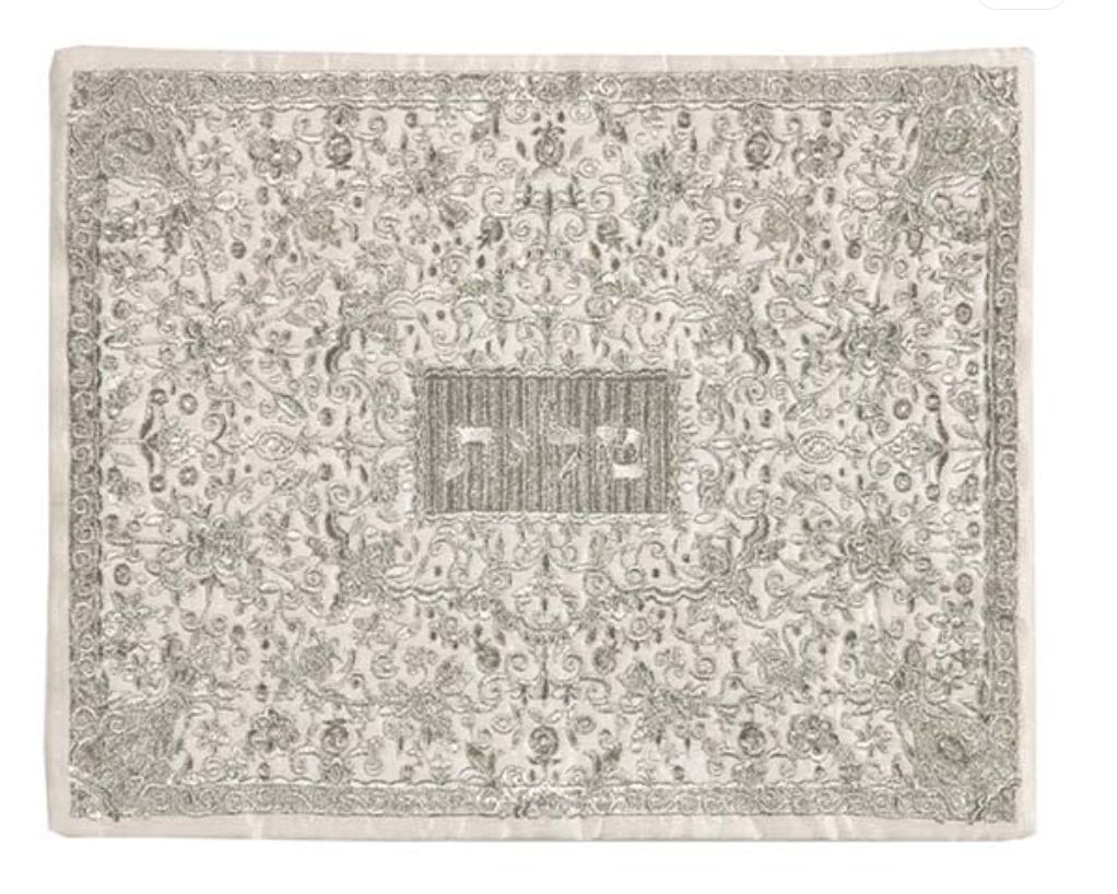 Tallit Bag - Embroidery Full Silver
