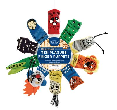 Passover 10 Plagues Plush Finger Puppets