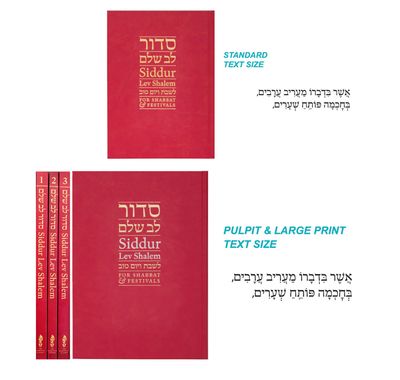 Siddur Lev Shalem Large Print Edition - 3 volume Set