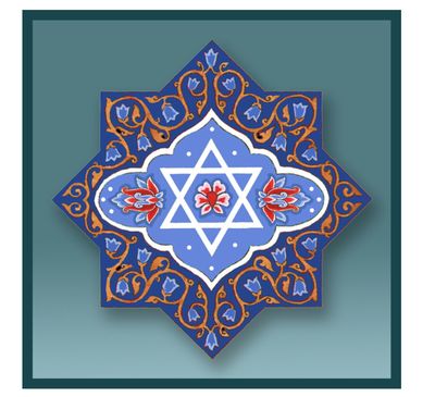 Caspi Large Magnet - Blue Star of David