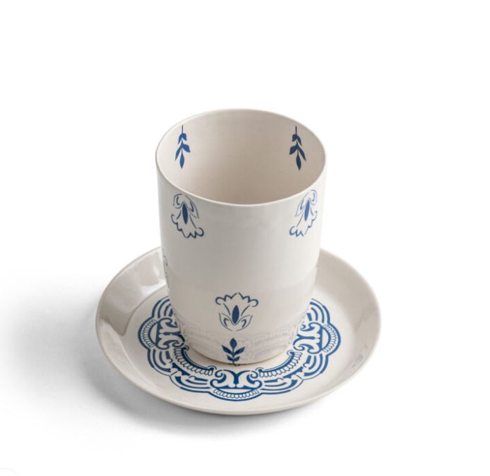 IMJ Decorated Kiddush Cup Set - Flowers