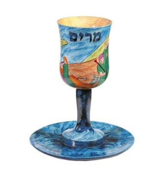 Emanuel Painted Wood Miriam Cup - Miriam + SEA Emanuel Painted Wood Miriam Cup - Miriam + SEA
