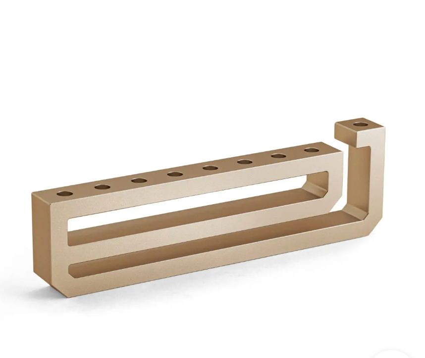 IMJ Anodized Aluminum "Ness" Menorah IMJ Anodized Aluminum "Ness" Menorah