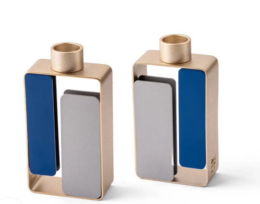 IMJ Mondrian Inspired Candlesticks w/color plates IMJ Mondrian Inspired Candlesticks w/color plates