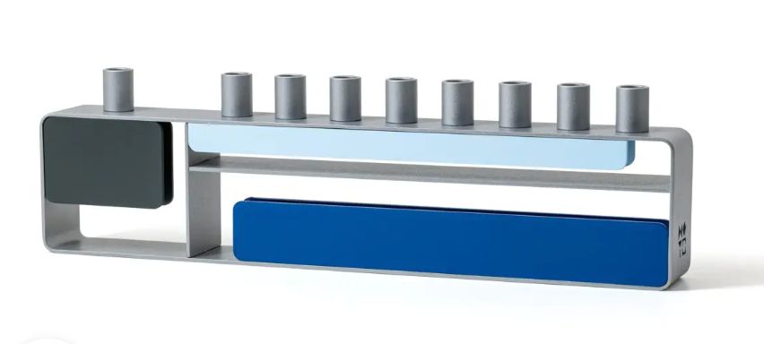 IMJ Mondrian Inspired Menorahs w/color plates